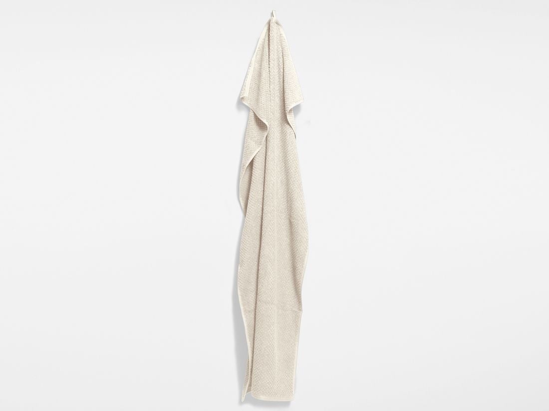 Douchelakens dots white sand 70x140 - 2 st