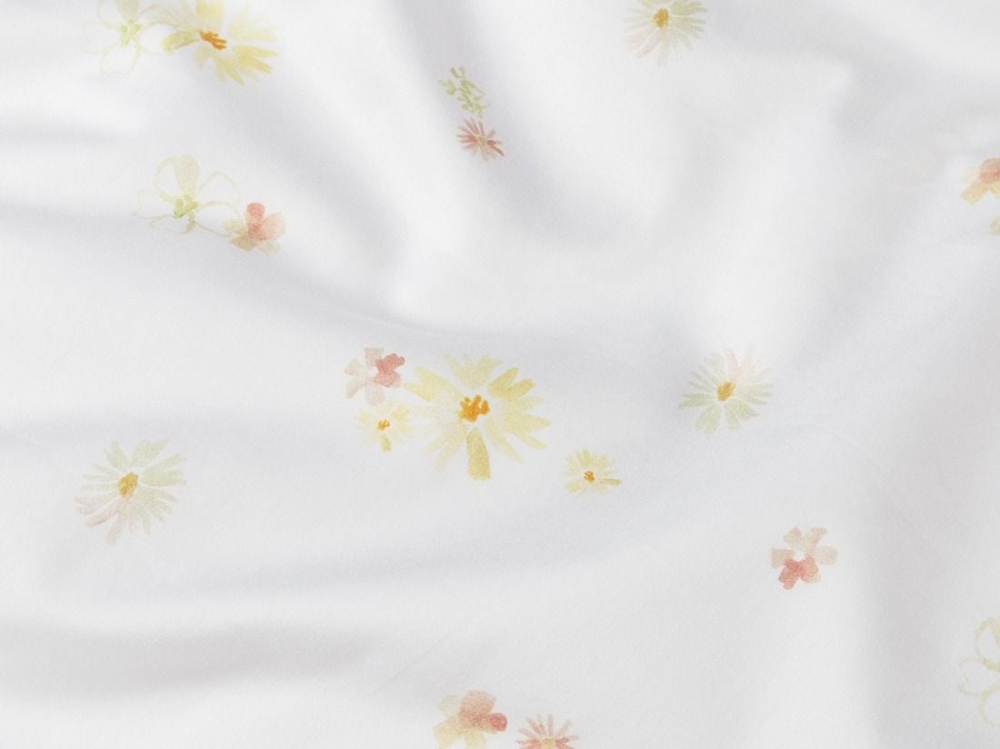 Kinderdekbedovertrek katoen satijn flower valley