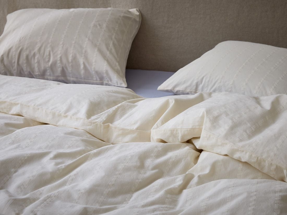 Kussensloop seersucker katoen gentle white